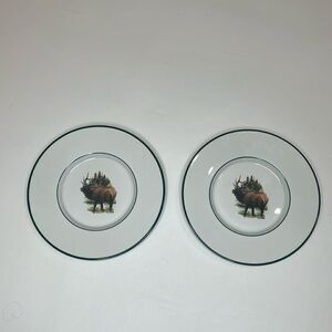 Wildlife Designs Inc Collection Original Phillip Crowe USA 6 1/4 In Round Elk